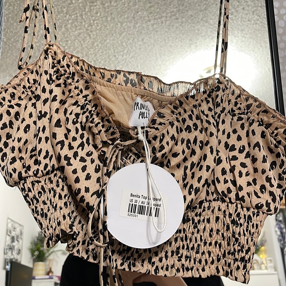 Brand new leopard print tank